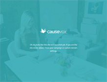 Tablet Screenshot of myrestorelaunch.causevox.com