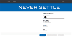 Desktop Screenshot of neversettlewater.causevox.com