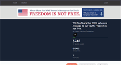 Desktop Screenshot of freedomisnotfree.causevox.com