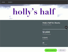 Tablet Screenshot of hollyshalf.causevox.com