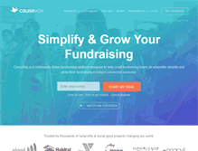 Tablet Screenshot of causevox.com